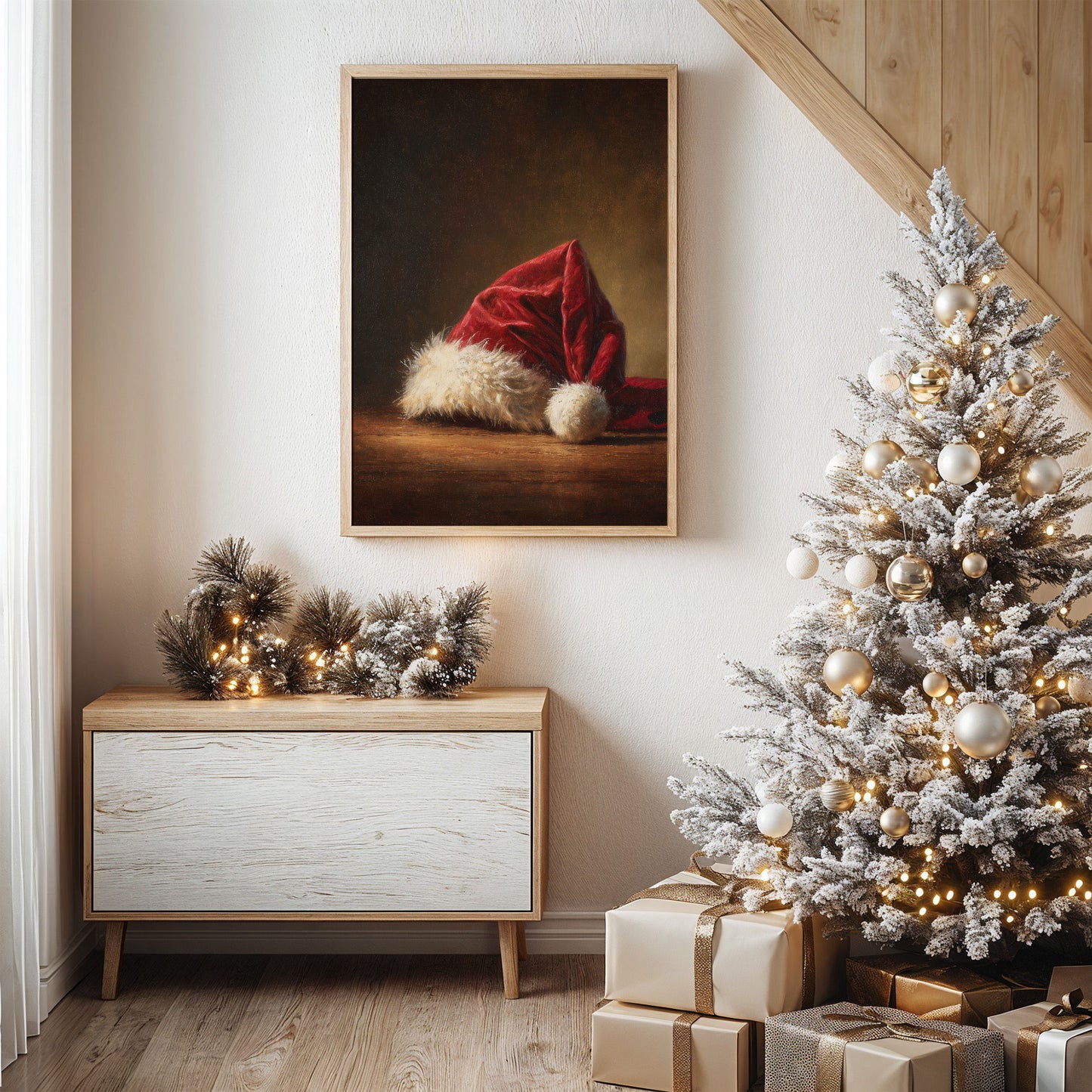 Santa's Hat Rests In Quiet Light