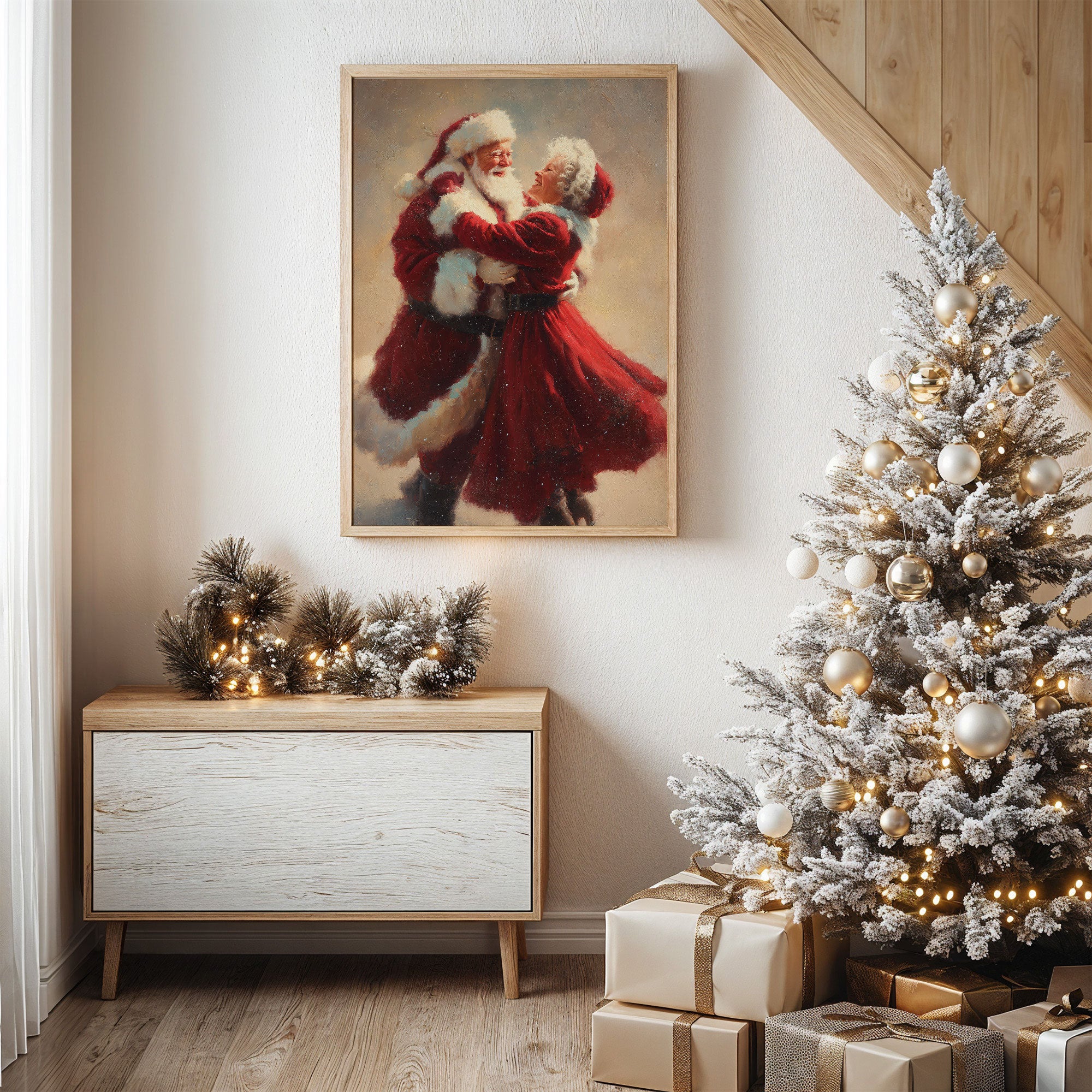 Love's Winter Dance In Crimson