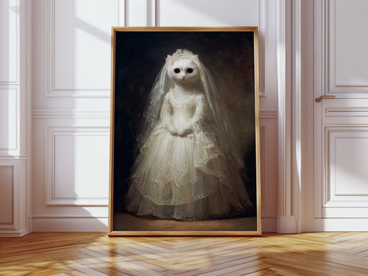A Feline Bride Awaits the Unseen