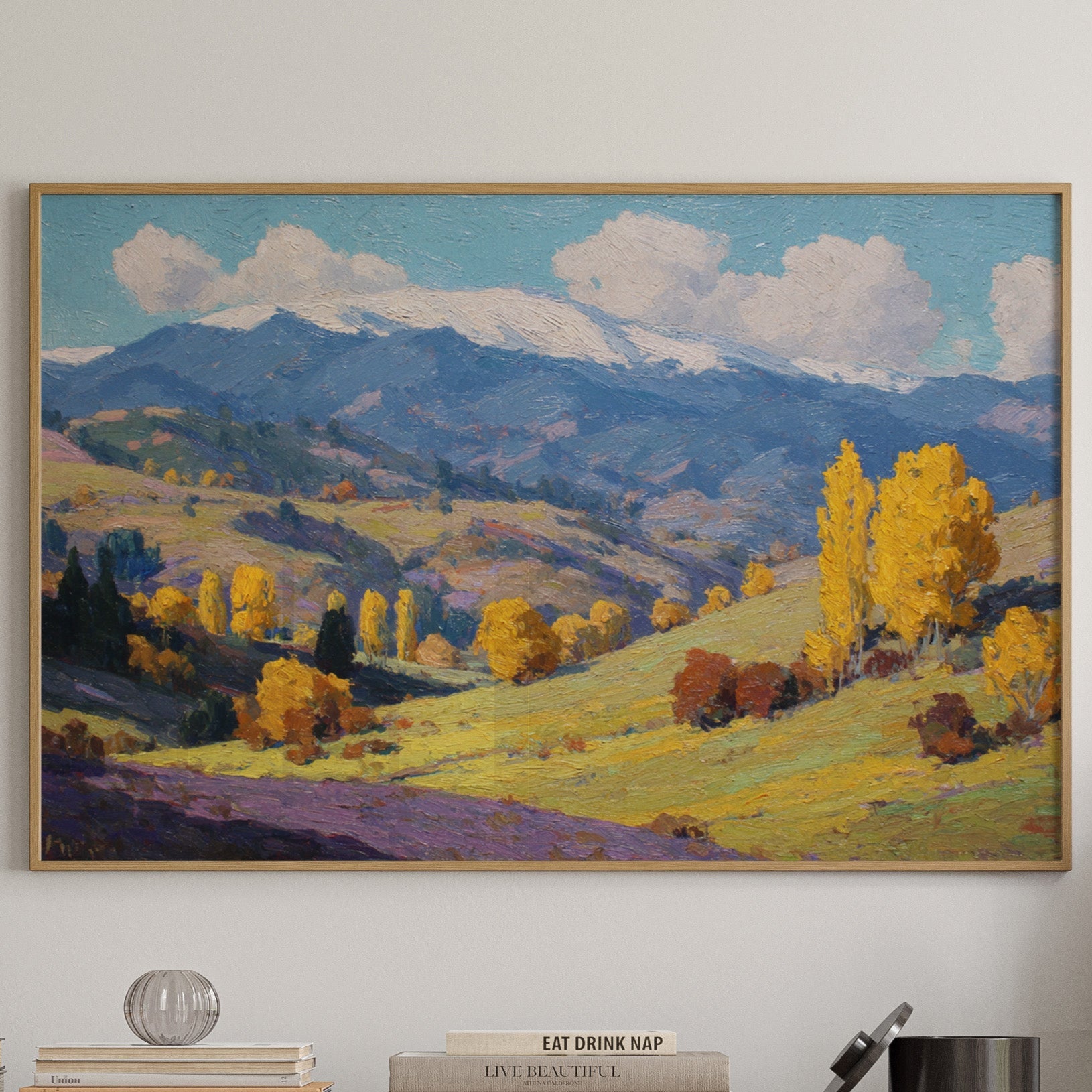 Autumn Gold Bathes Mountain Valley