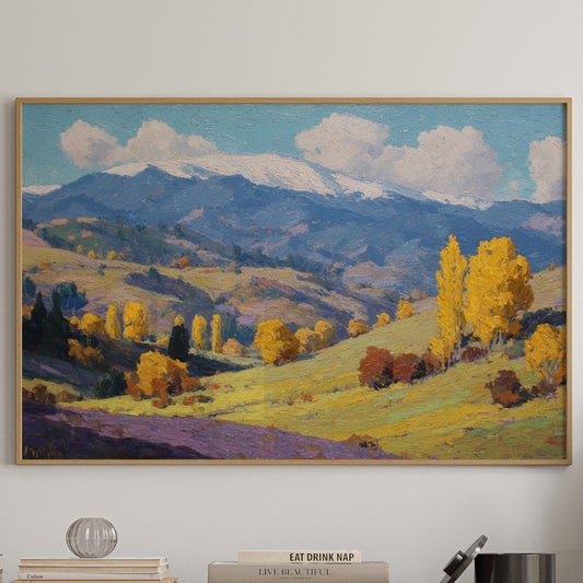 Autumn Gold Bathes Mountain Valley