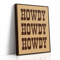 Texan Greetings In Rustic Type