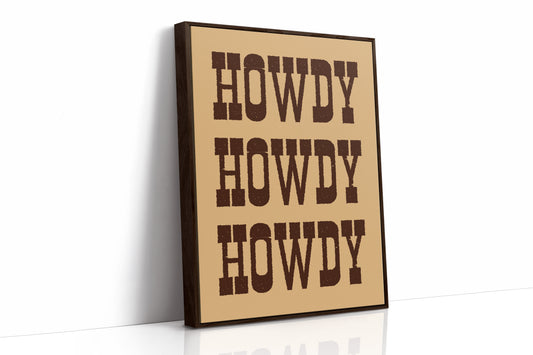 Texan Greetings In Rustic Type