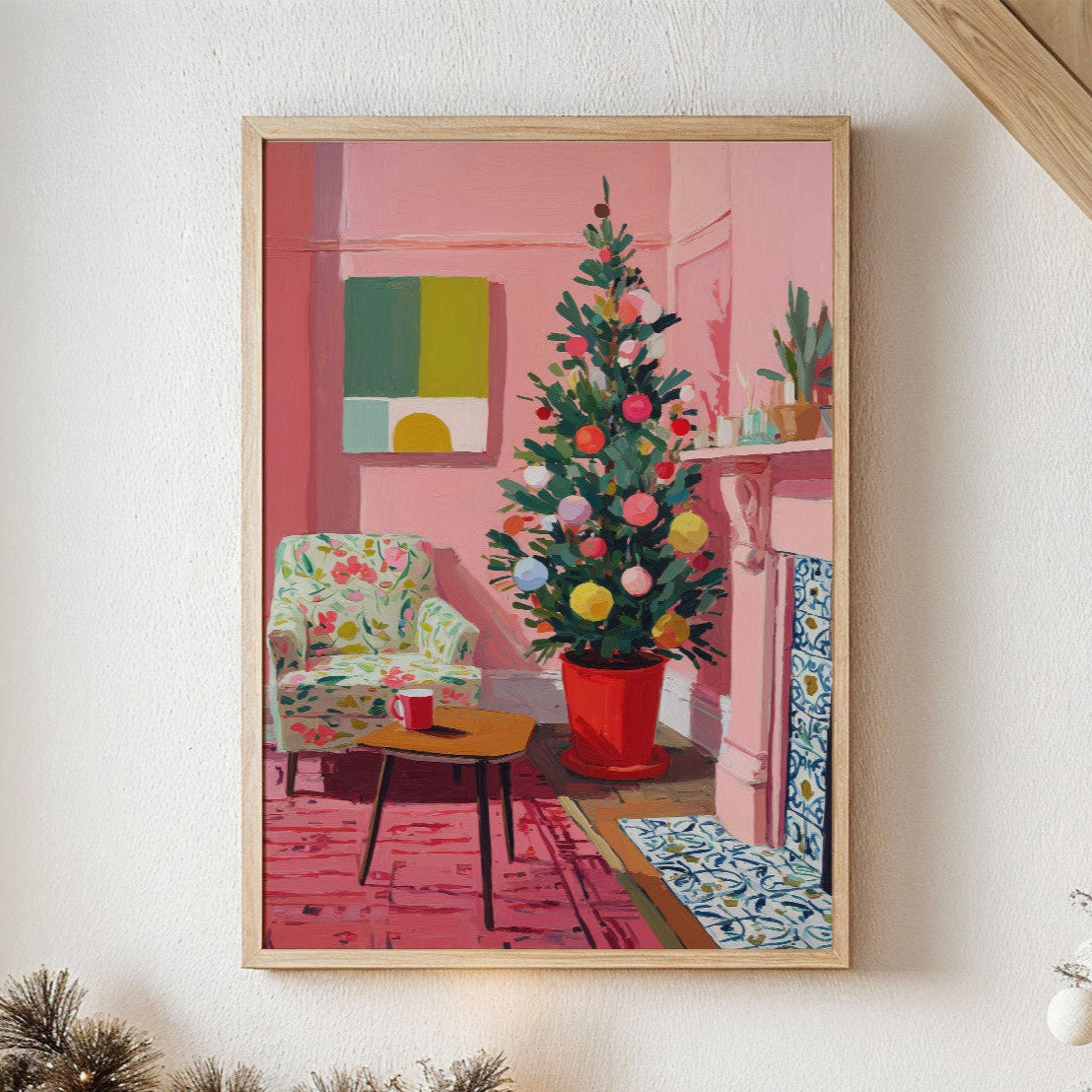 Festive Pink Room Glows Sweet