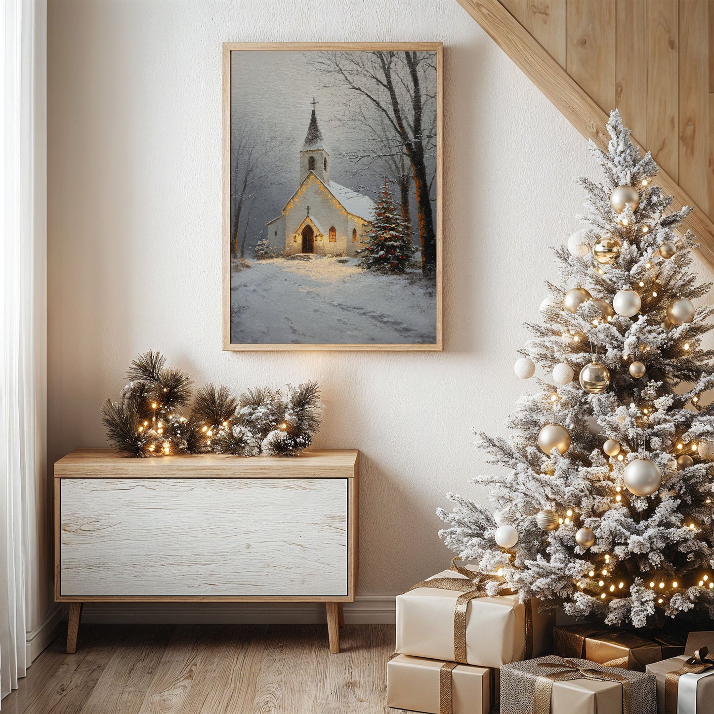 Silent Night Blesses Country Chapel