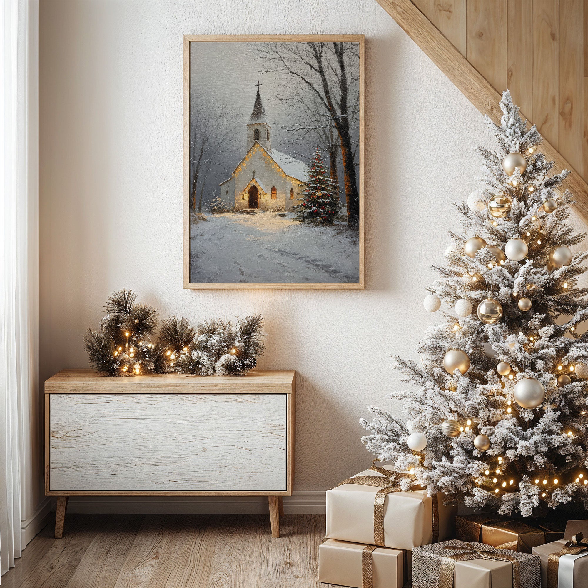 Silent Night Blesses Country Chapel