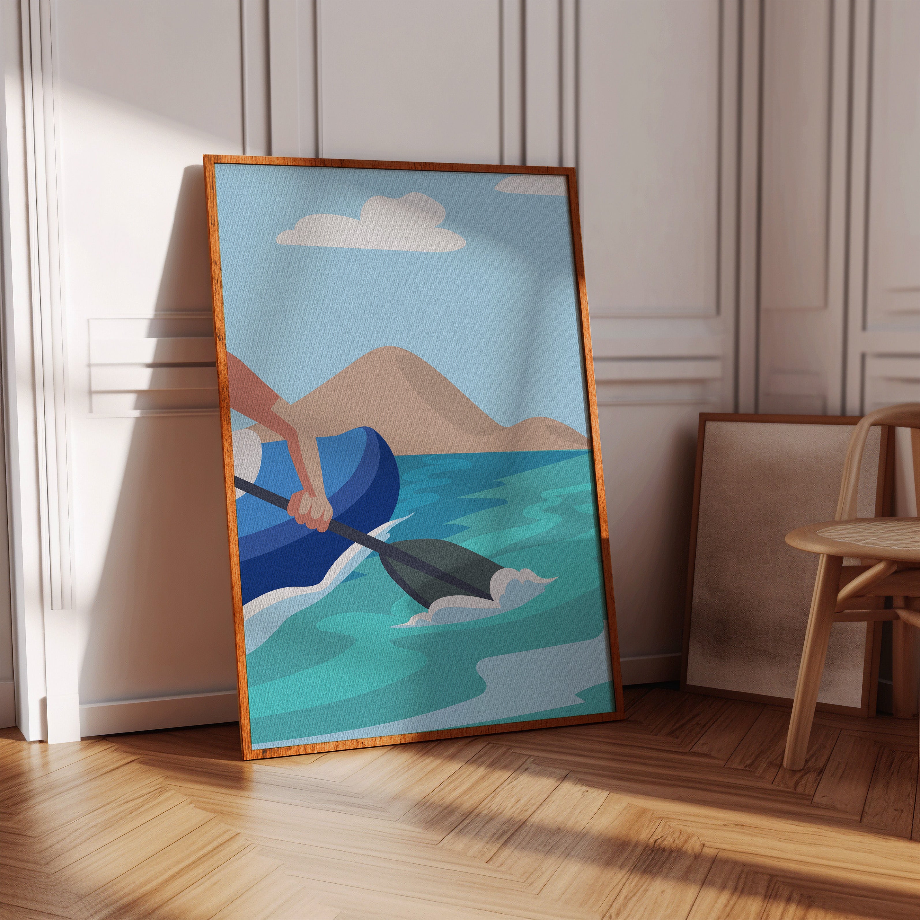 Paddle Through Mountain Lake Serenity