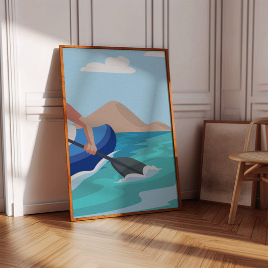 Paddle Through Mountain Lake Serenity