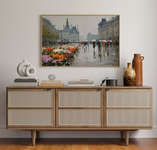 Paris Blooms Through Silver Rain
