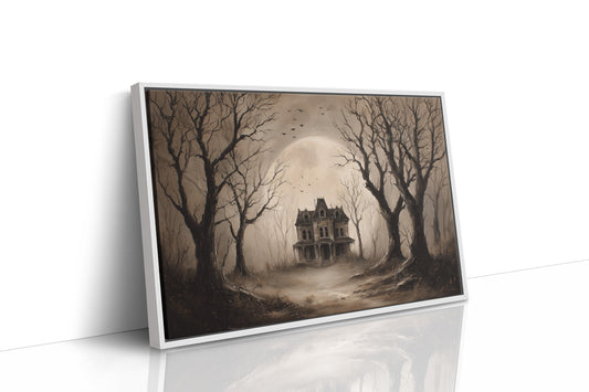 Forgotten Manor Among Barren Trees