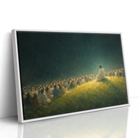 Golden Hillside Gathering at Dusk