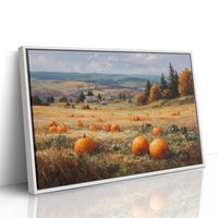 Pumpkins Rest In Rolling Hills