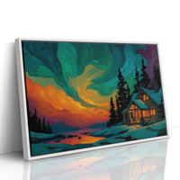 Cabin Beneath the Aurora