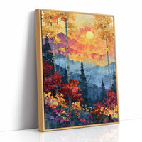 Autumn Aspens, Sunset Over Blue Peaks