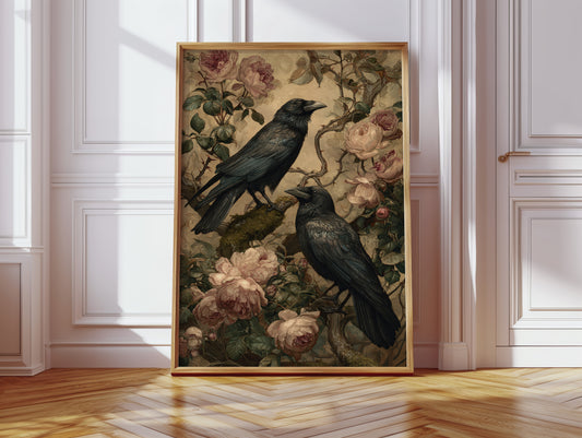 In Bloom With Midnight Feathers