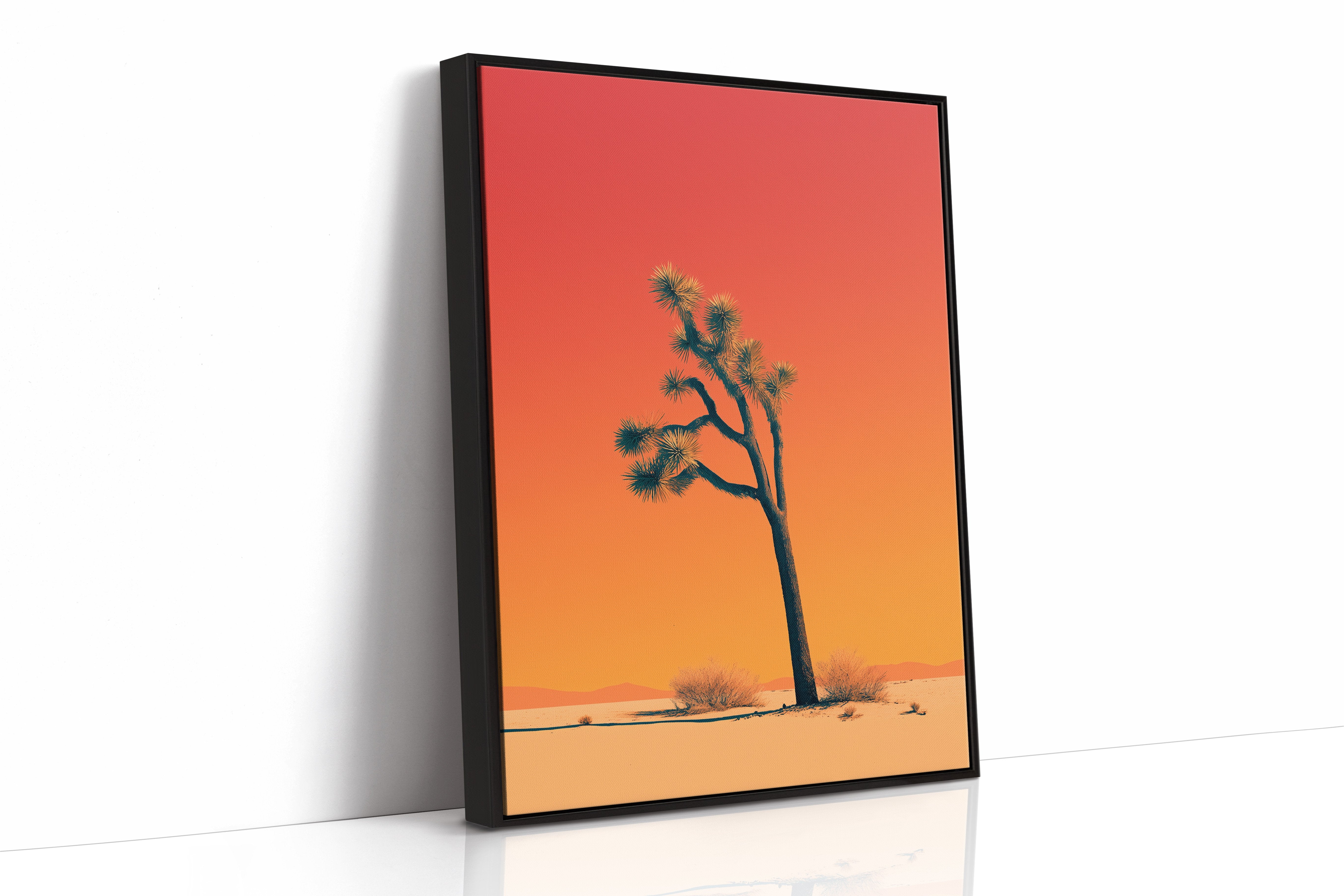 Lone Joshua Against Sunset Sky