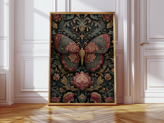 Butterfly Dance Among Blossoms