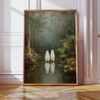 Ethereal Spirits in Misty Waters