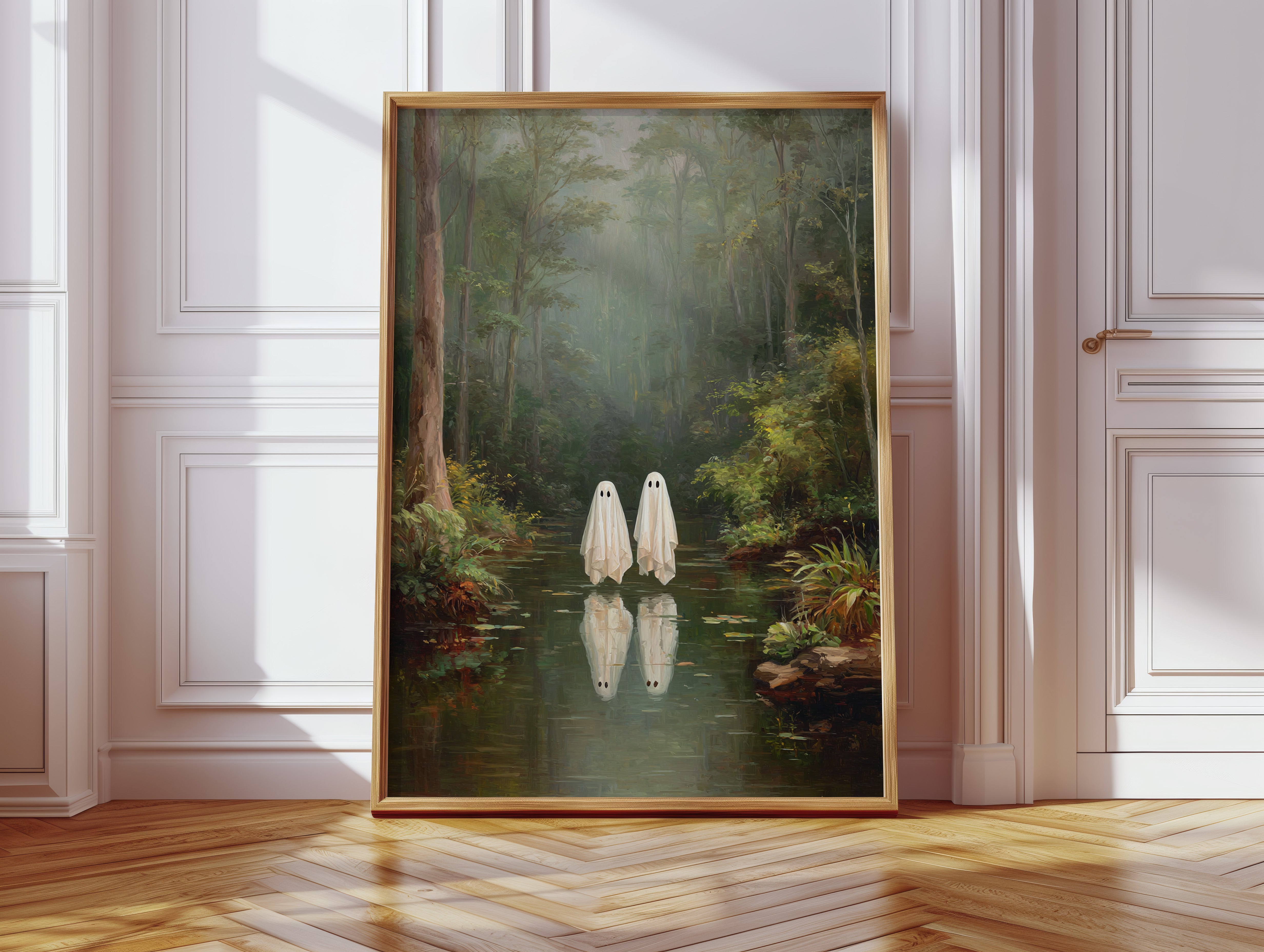 Ethereal Spirits in Misty Waters