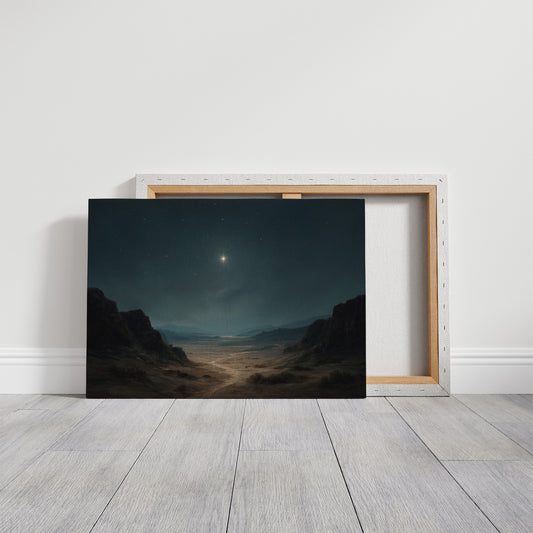 Celestial Guardian Watches Desert Canyon