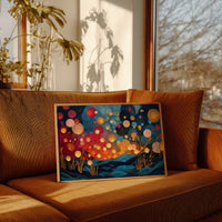 Fireflies Dance Above Midnight Waves