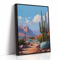 Saguaro Sentinels Under Azure Skies