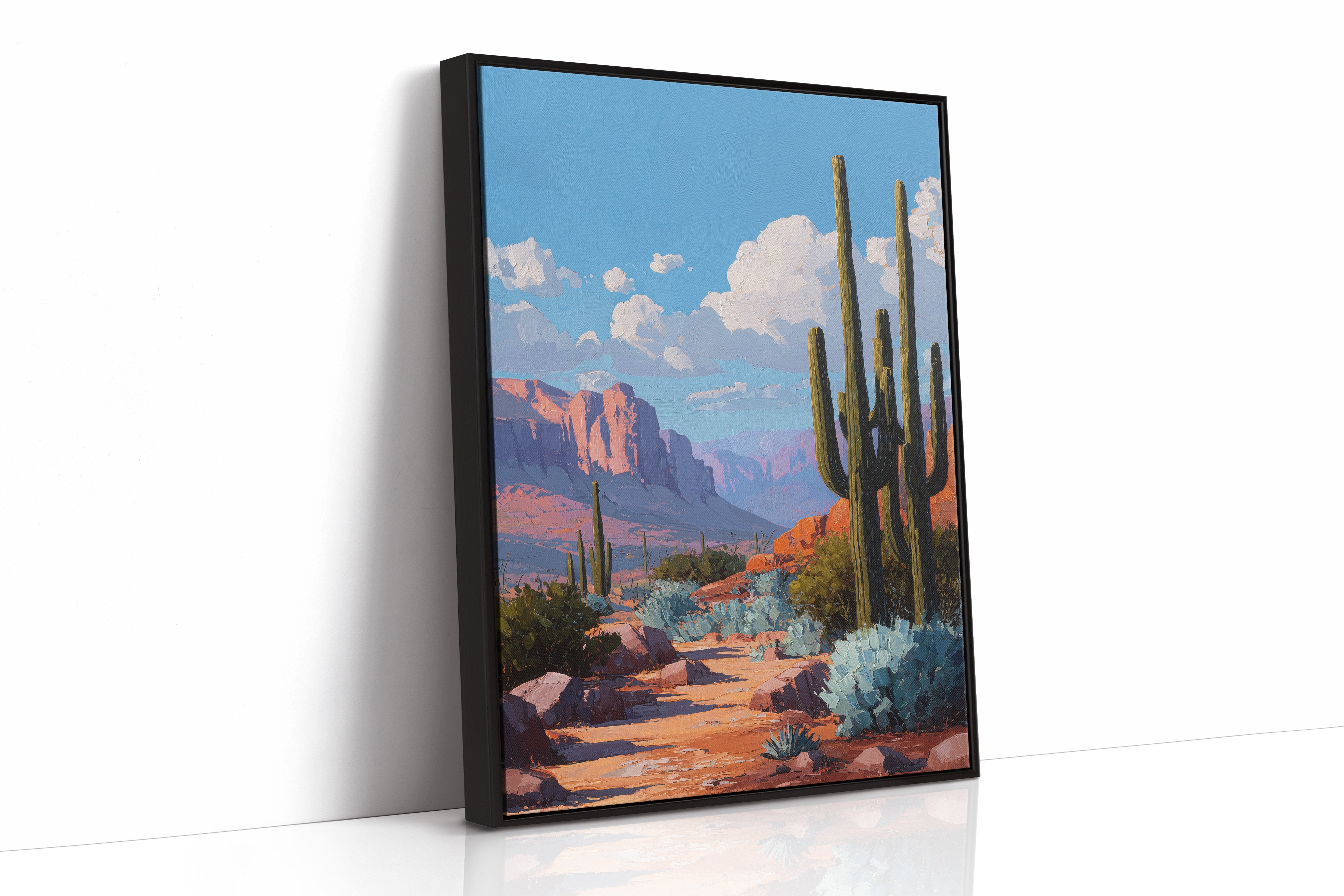Saguaro Sentinels Under Azure Skies
