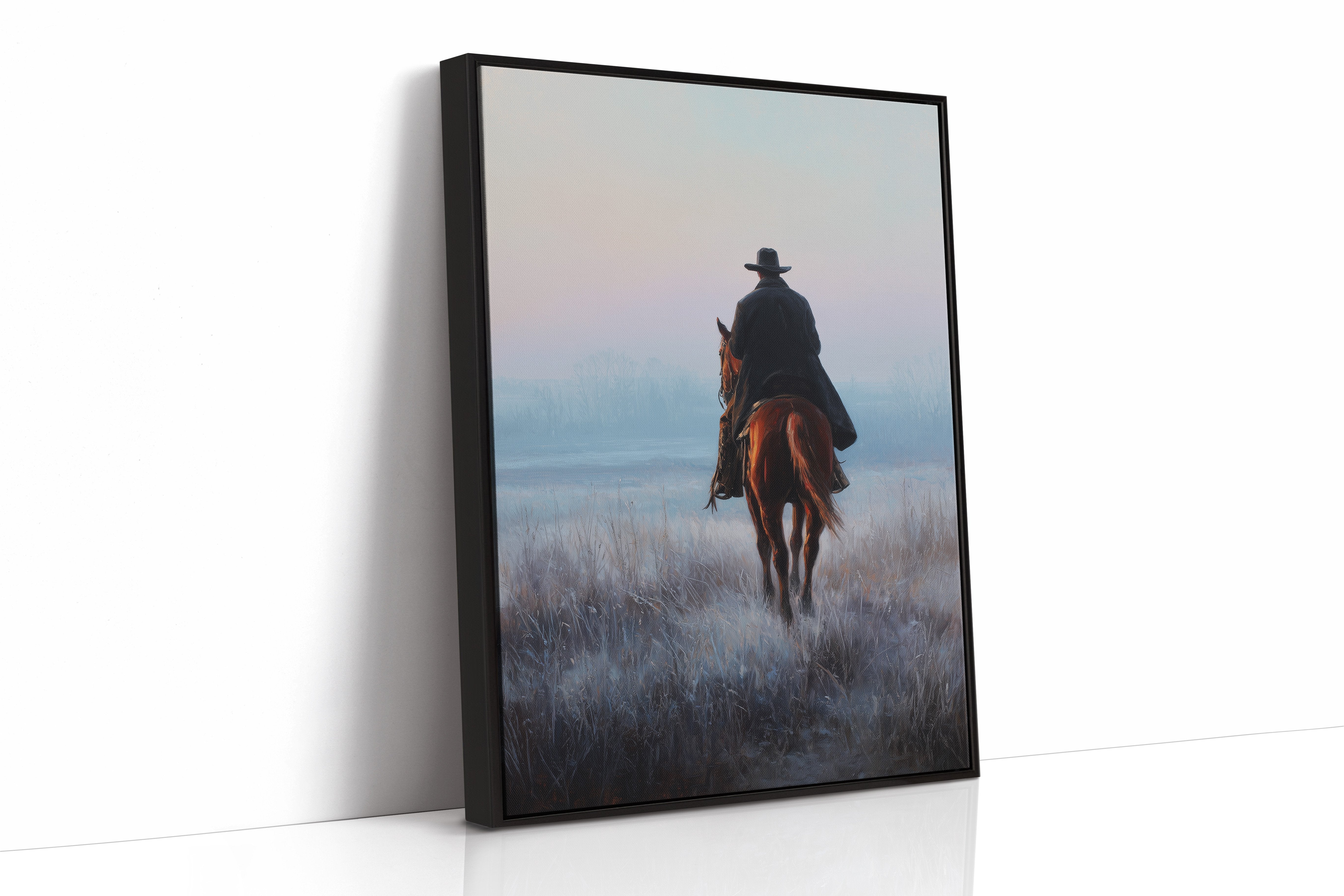 Dawn Rider On Misty Plains