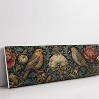 Songbirds Among Baroque Blooms