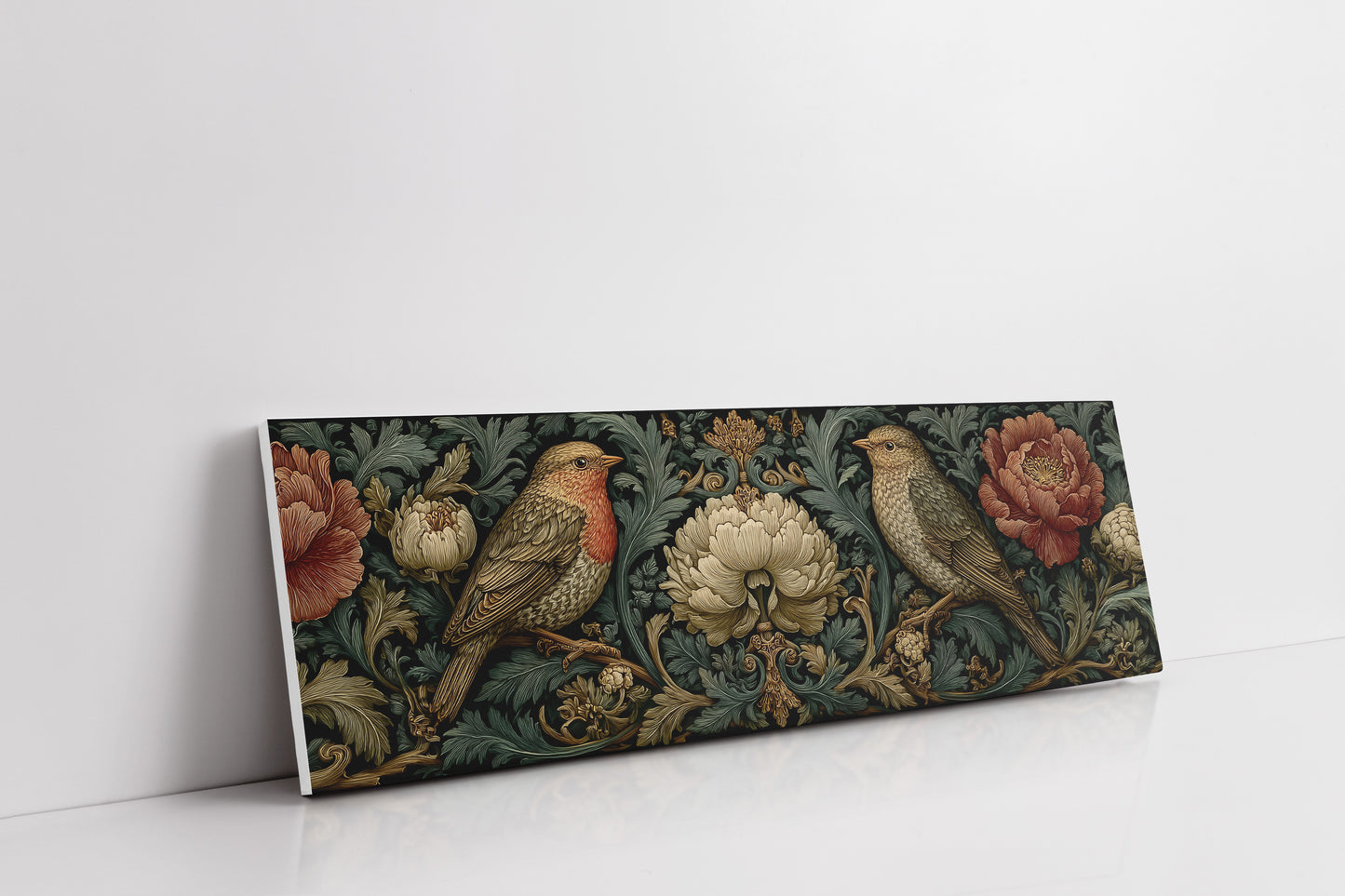 Songbirds Among Baroque Blooms