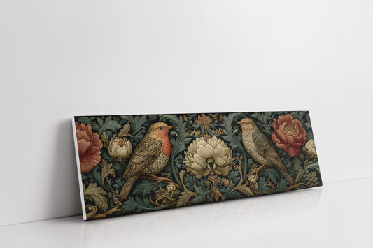 Songbirds Among Baroque Blooms