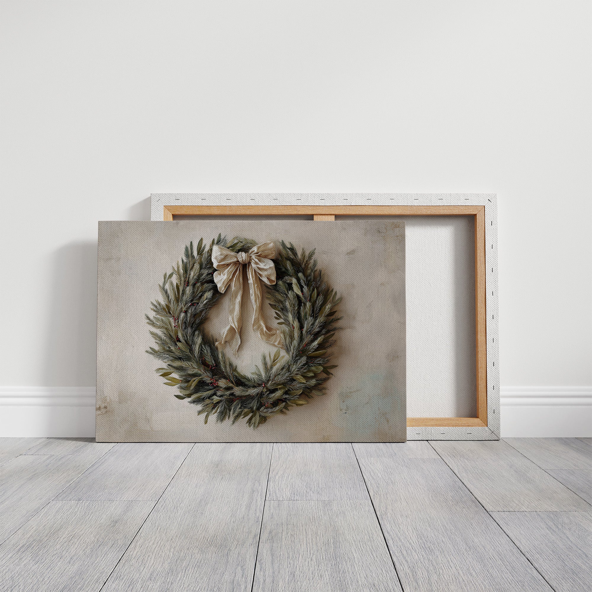 Evergreen Elegance Adorned With Silk