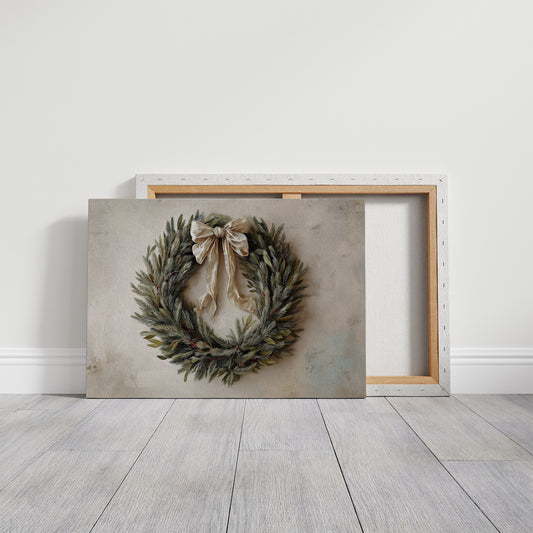 Evergreen Elegance Adorned With Silk