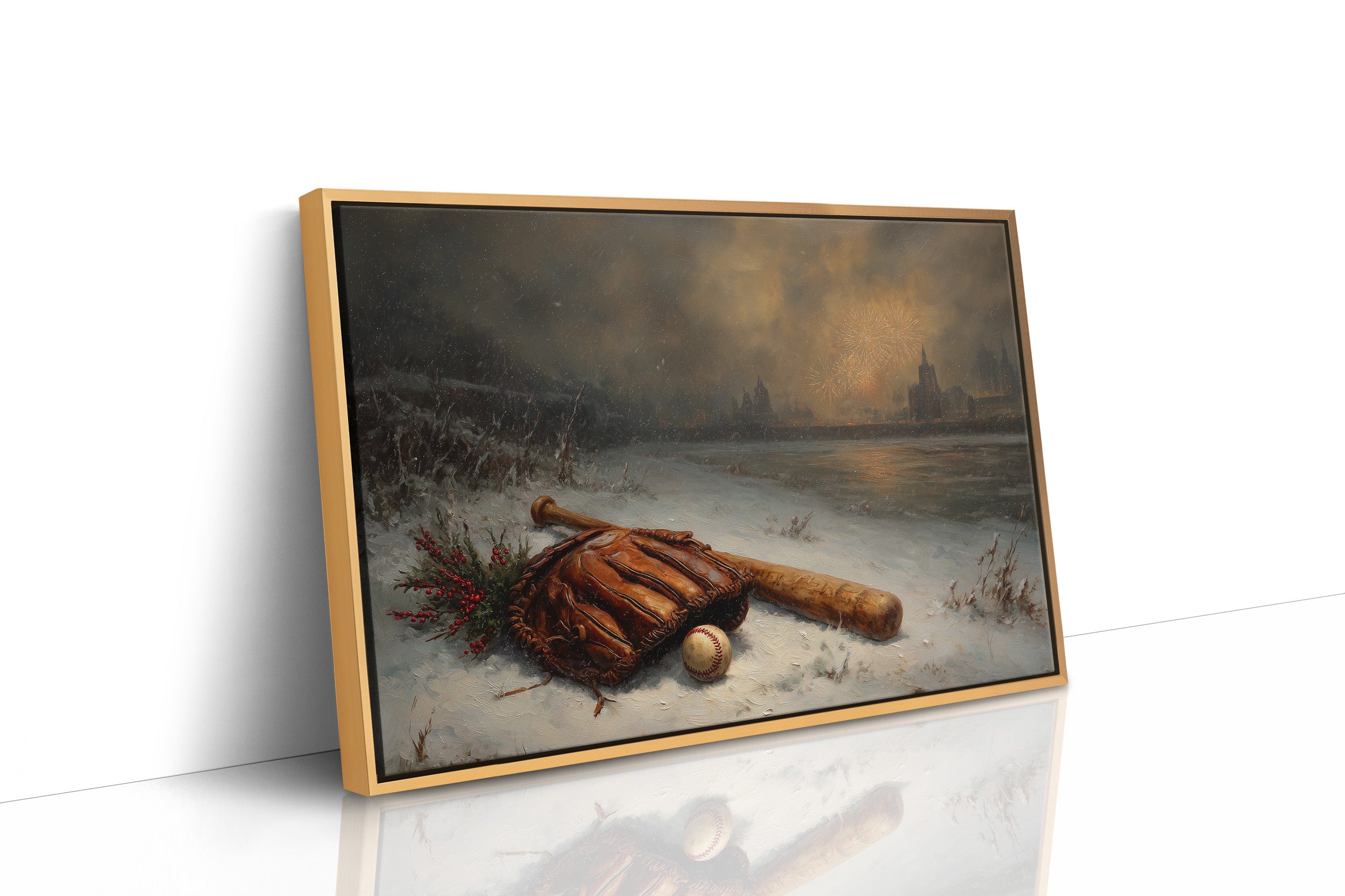 Winter Inning Under Firelight