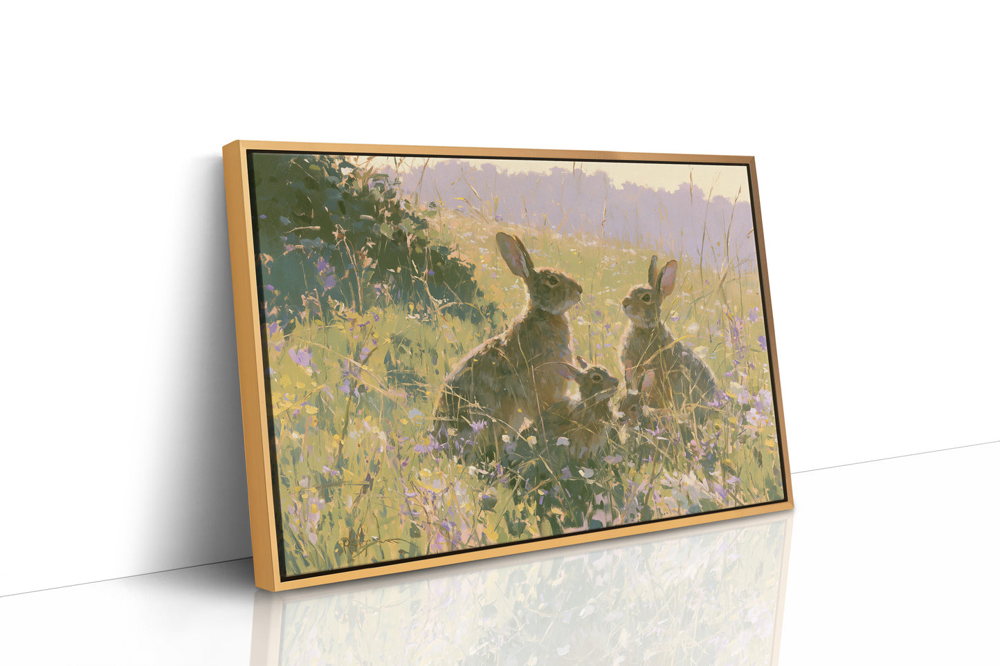 Rabbits, Golden Meadow Light