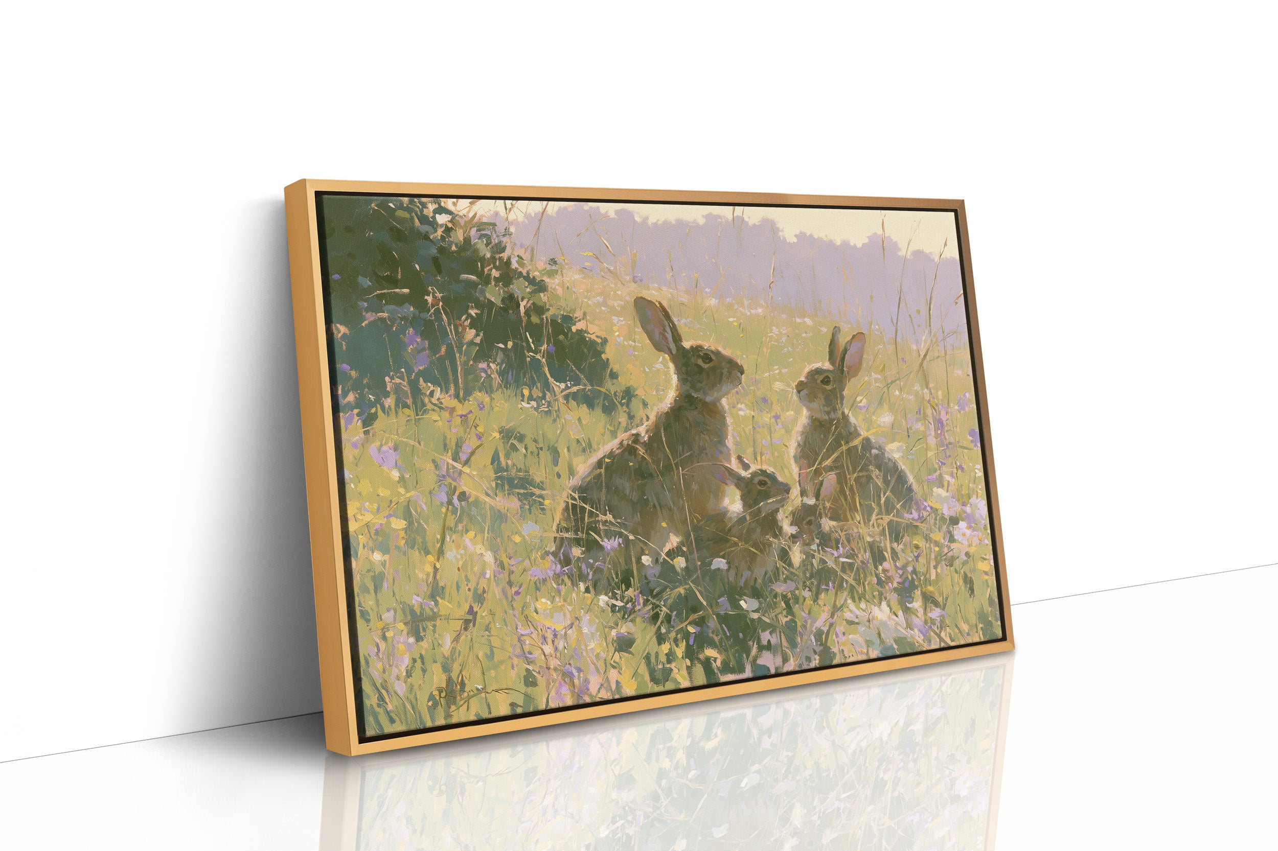 Rabbits, Golden Meadow Light