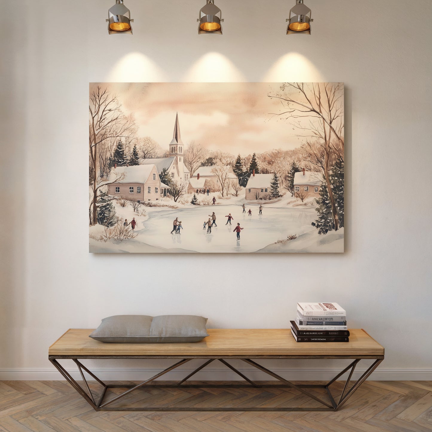 Winter's Dance On Village Ice