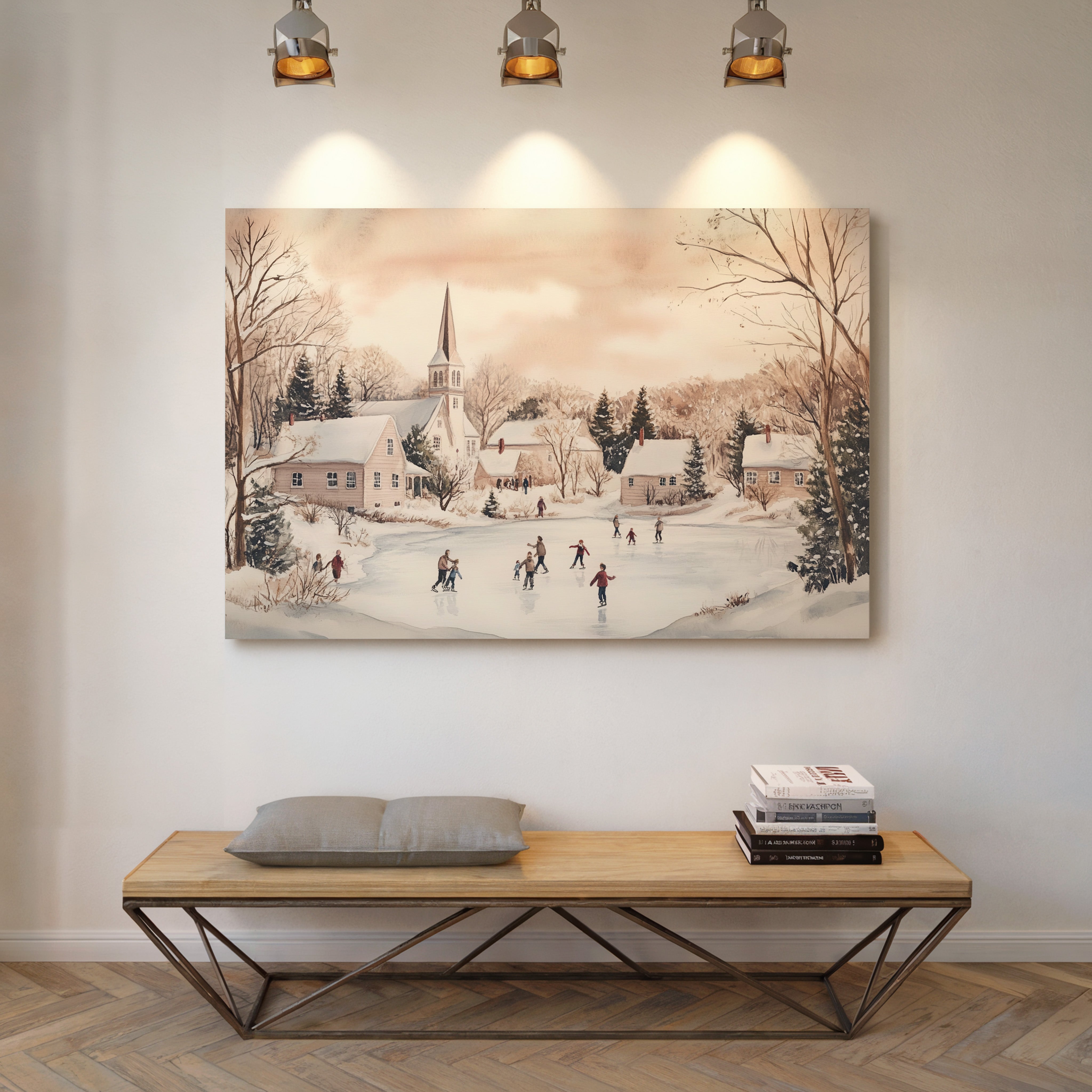 Winter's Dance On Village Ice