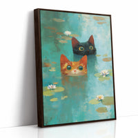 Curious Companions in the Lily Pond