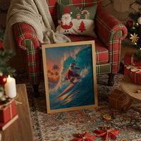 Tropical Santa Rides The Wave