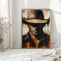Shadowed Cowboy – Bold Western Expression