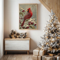 Winter Berries Feed Cardinal's Soul