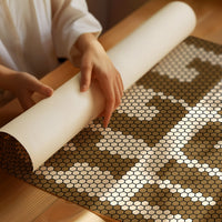 Yeehaw Western Mosaic in Warm Brown