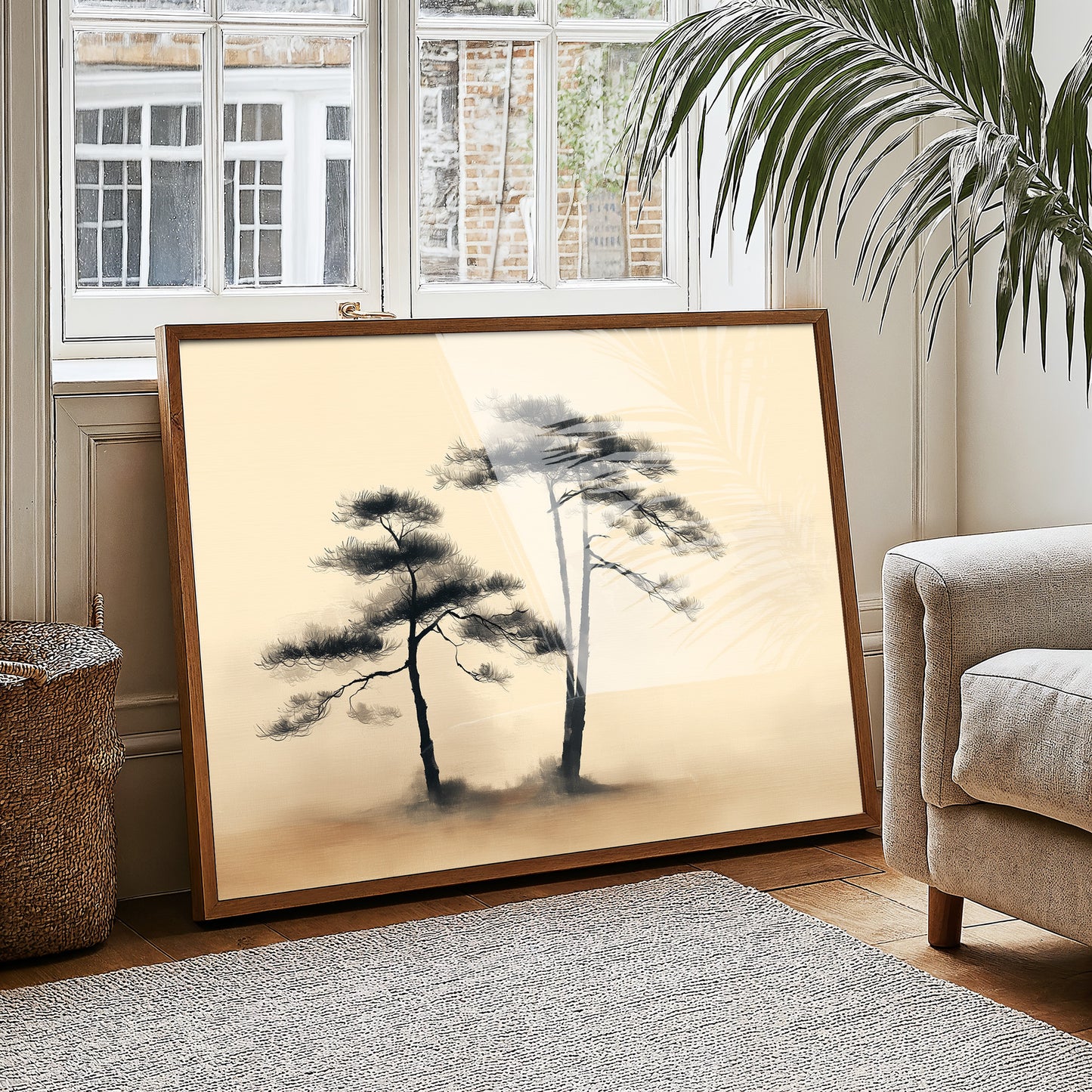 Pine Trees Dance In Morning Gold