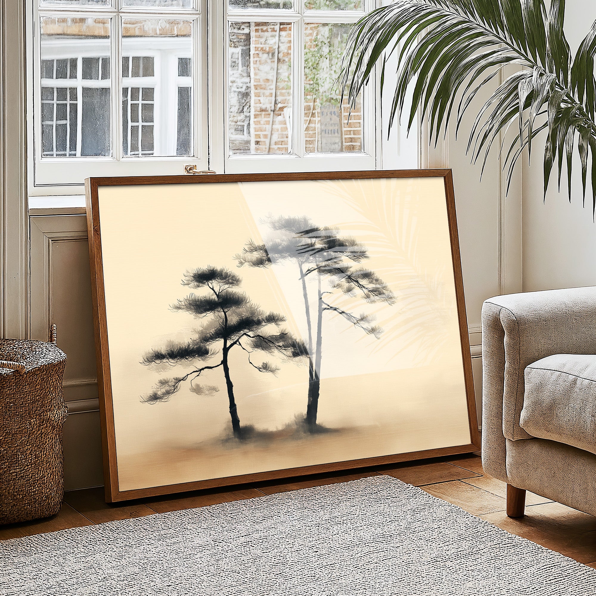 Pine Trees Dance In Morning Gold