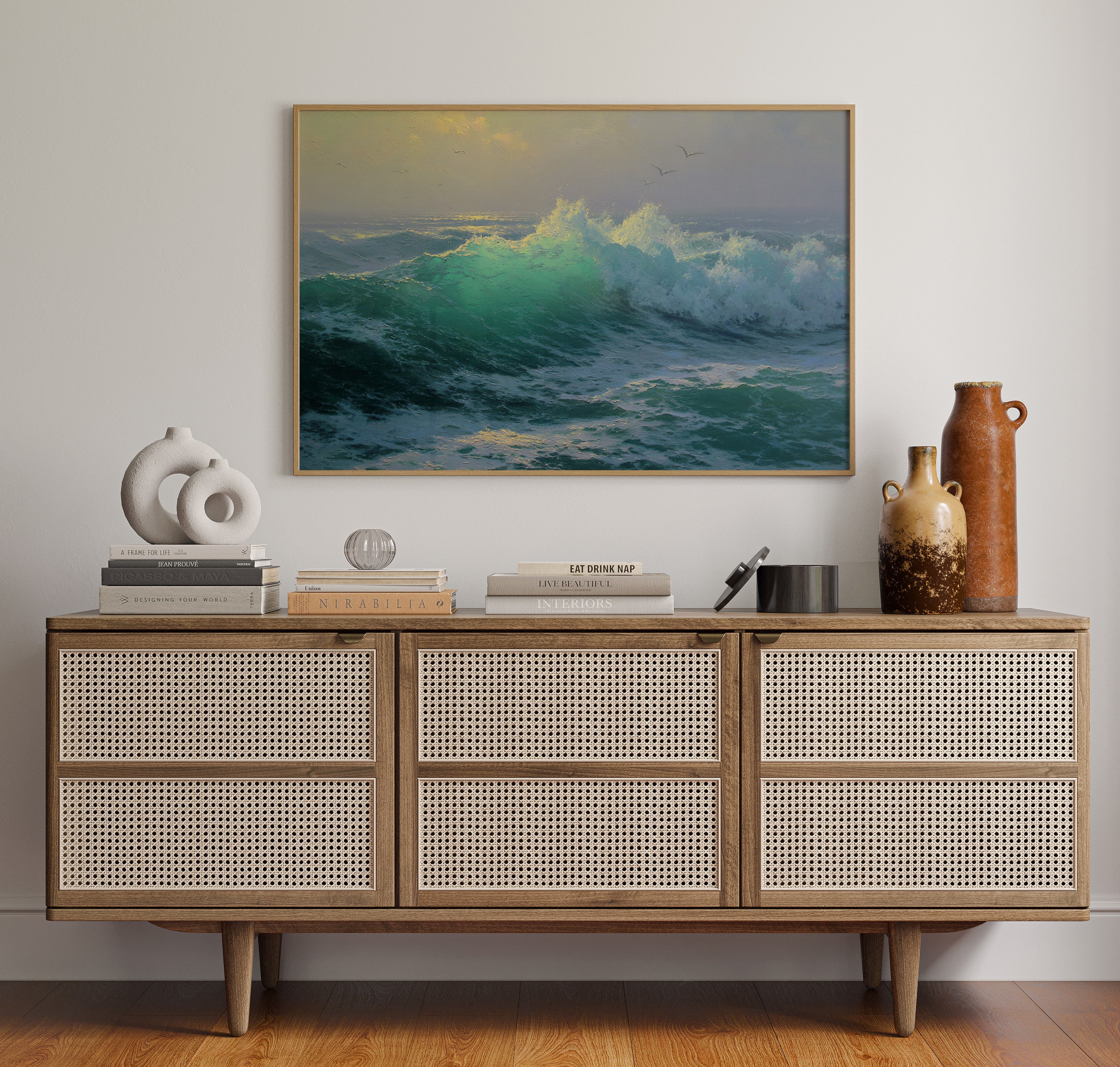 Ocean's Wild Dance At Dawn