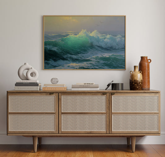 Ocean's Wild Dance At Dawn