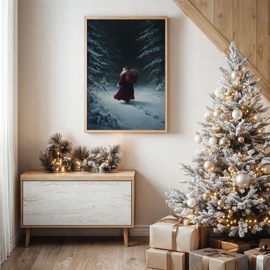 Santa Took the Quiet Path Through the Pines