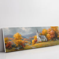 Autumn Light On The Hilltop Chapel