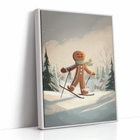 Gingerbread Skier Finds Fresh Powder